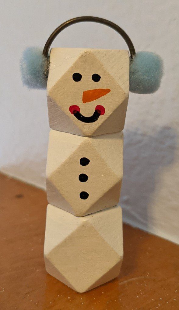 Snowman Light Blue Ear Muffs